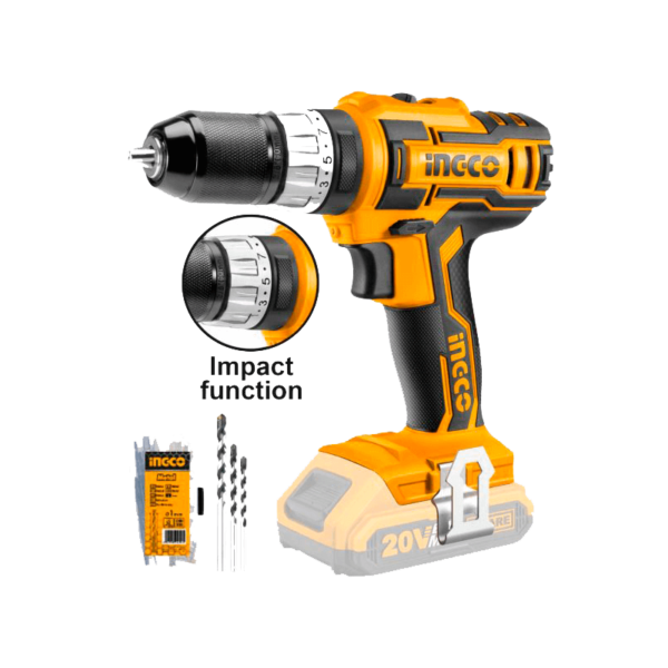 Ingco Lithium Ion Impact Drill 20V Range