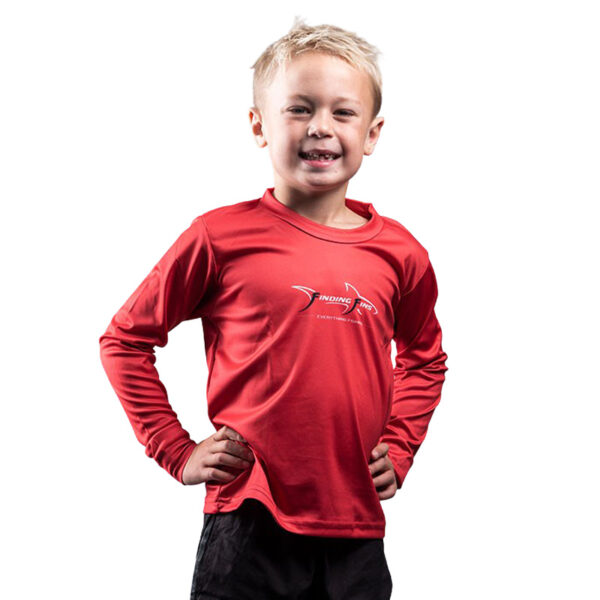 FINDING FINS KIDS RED LONG SLEEVE - Image 2