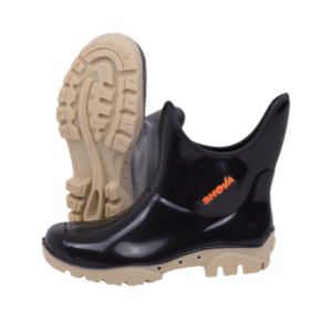 SHOVA BLACK/WHITE GUMBOOTS